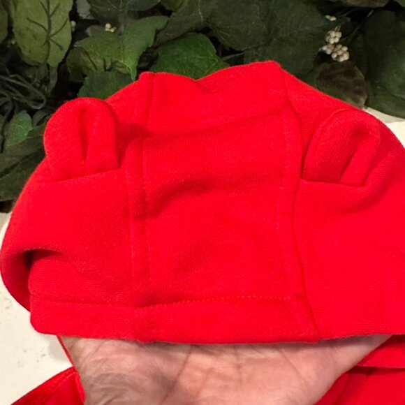 Baby Gap Red Hooded Bear Ears One-Piece Suit 18-24 Months Cotton Blend - Picture 6 of 7